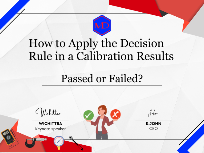 How to Apply the Decision Rule in a Calibration Results.